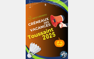 Vacances toussaint